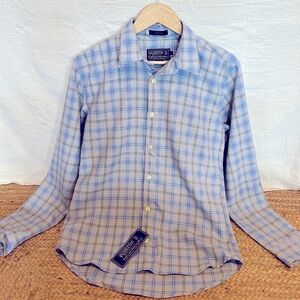 NWT Pendleton Jasper Lightweight Plaid Button Down